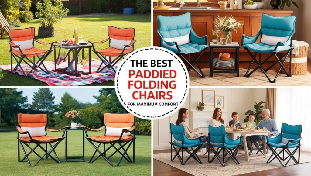 padded folding chairs