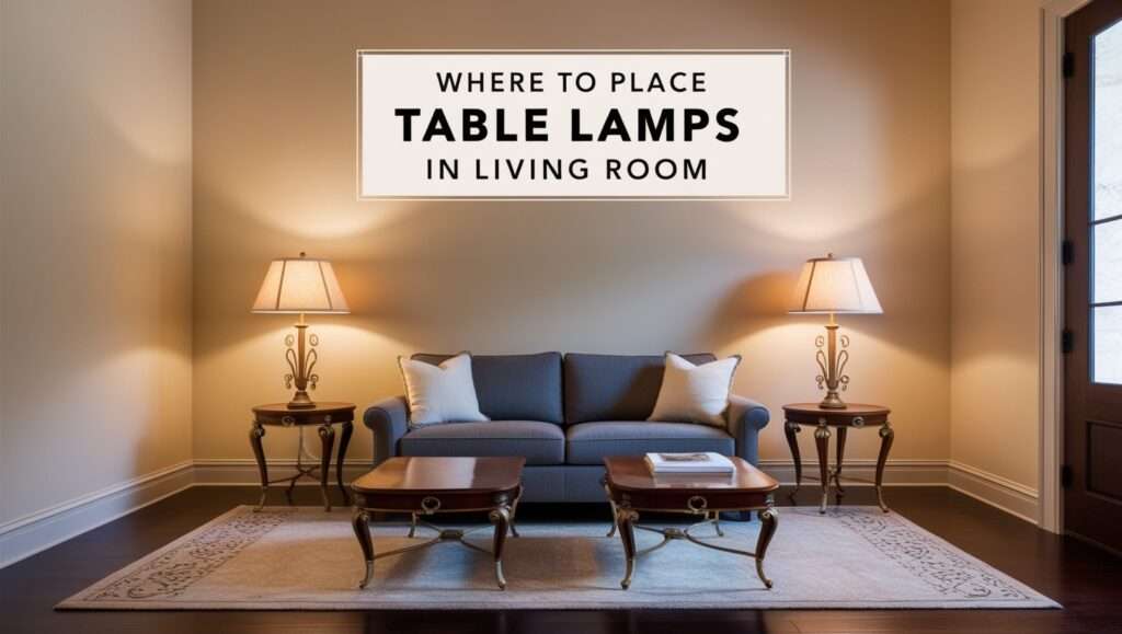 where to place table lamps in living room