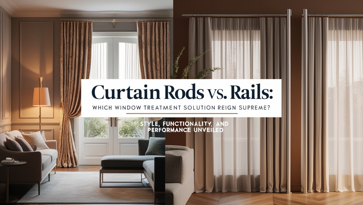 is it better to do curtain rods or rials