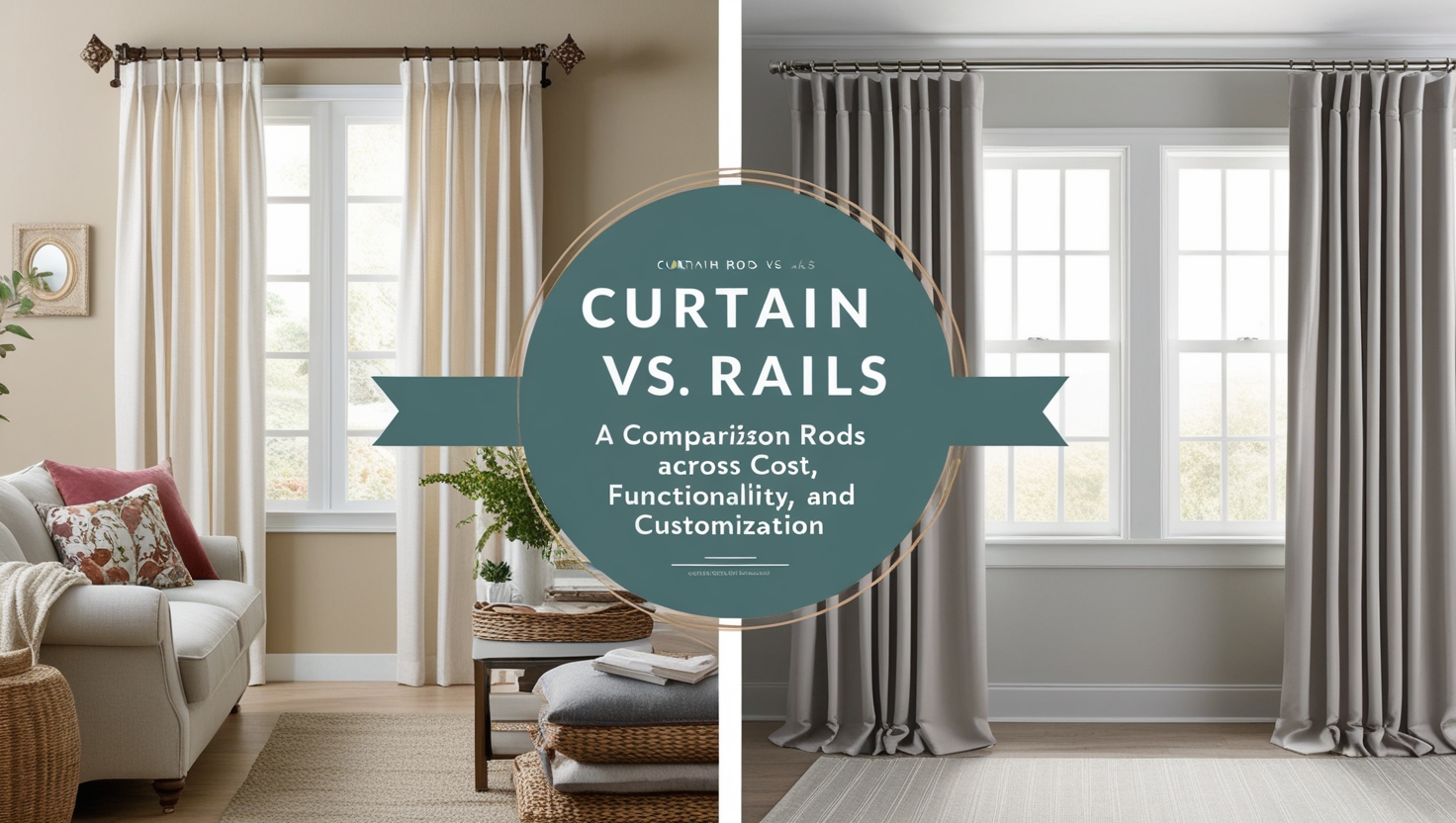 is it better to do curtain rods or rials