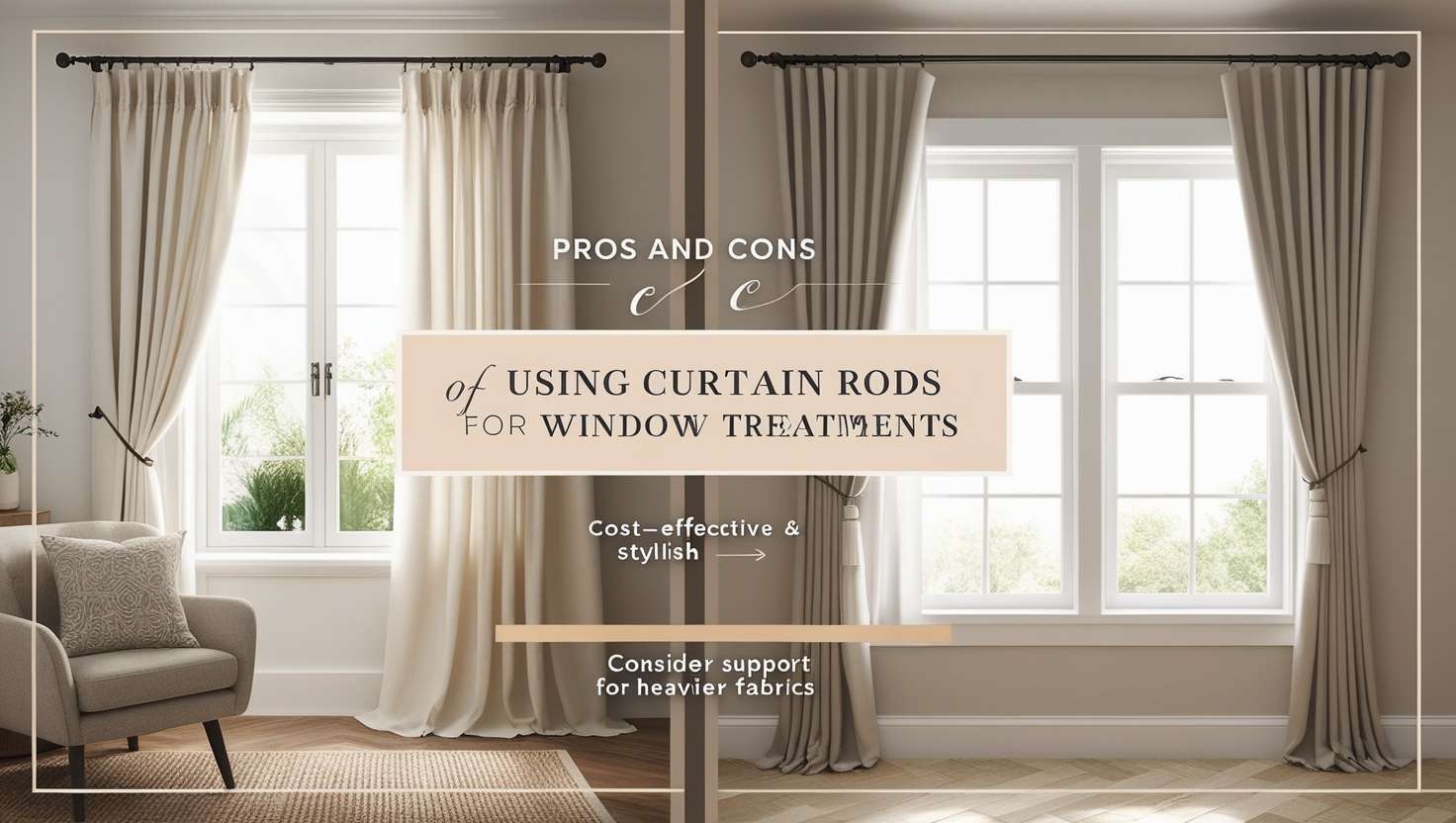 is it better to do curtain rods or rials